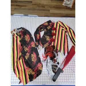 California Costumes Killer Clown Child Size mlM 2 Piece Shirt Pants Mask Sword